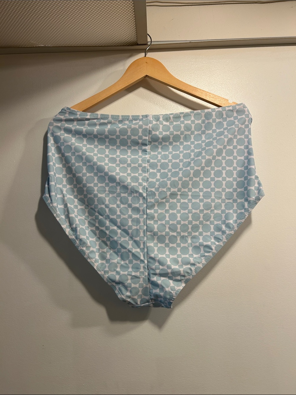 Light Blue Geometric Bikini Top and matching Bottom - Picture 11 of 11